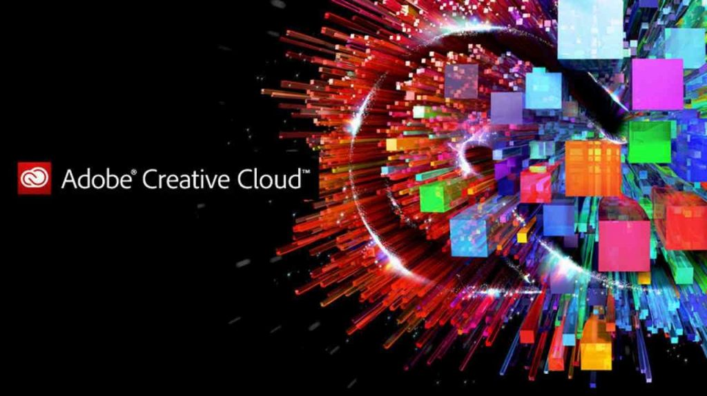 adobe creative cloud home screen and logo