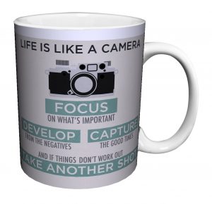 life is a camera mug