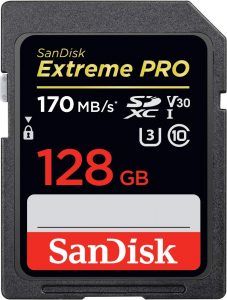 SanDisk 128GB Extreme memory card